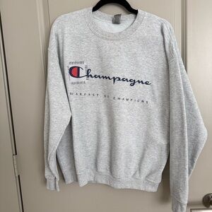 Grey sweatshirt Champagne Campaign- Large